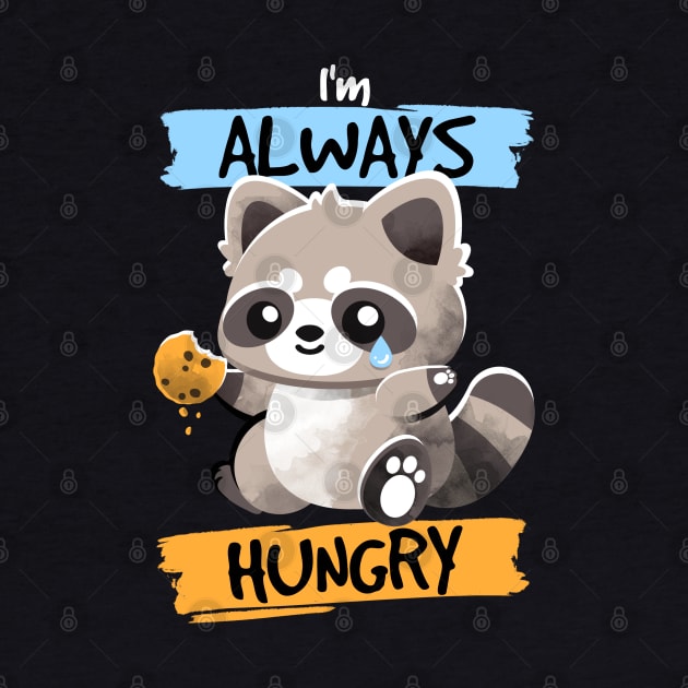 Raccoon always hungry by NemiMakeit